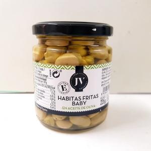 Habitas fritas en aceite de oliva