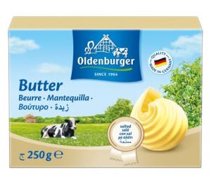 Mantequilla  con sal OLDENBUGER 250 Grs