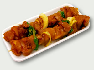 Brochetas pollo