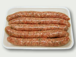 Botifarra de pollastre amb julivert.