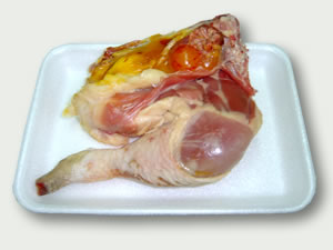 1/4 Muslo de gallina