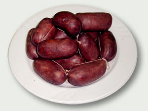 Morcillas cebolla y piñones