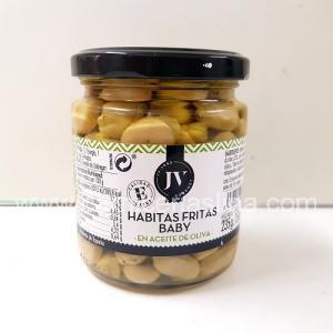 Habitas fritas en aceite de oliva