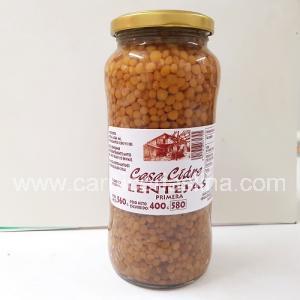 Lentejas cocidas extra CASA CIDRE 500 GRS
