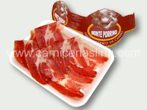 Paleta ibérica de cebo de campo MONTIBER al corte.